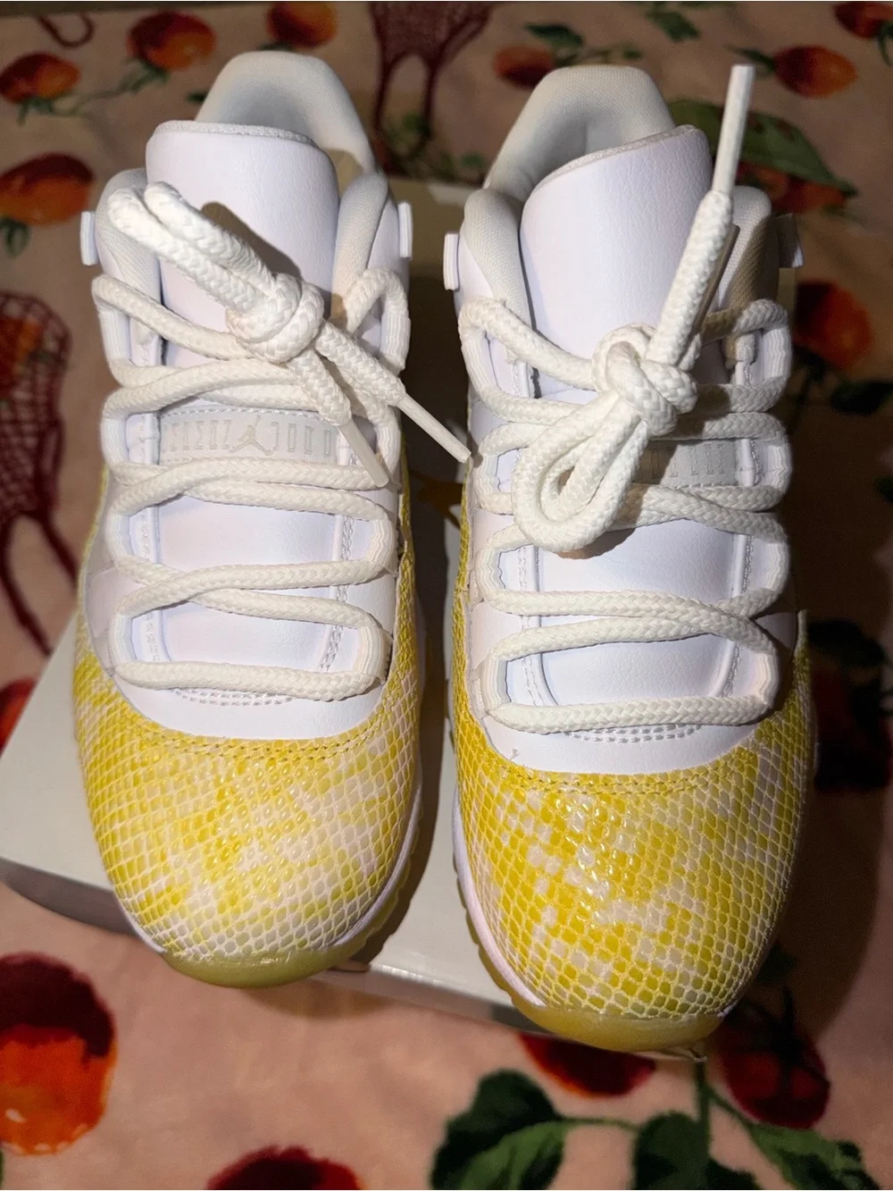 NEW Air Jordan 11 Low Yellow Snakeskin Shoes Sneakers Women’s 6.5 - 5 Youth